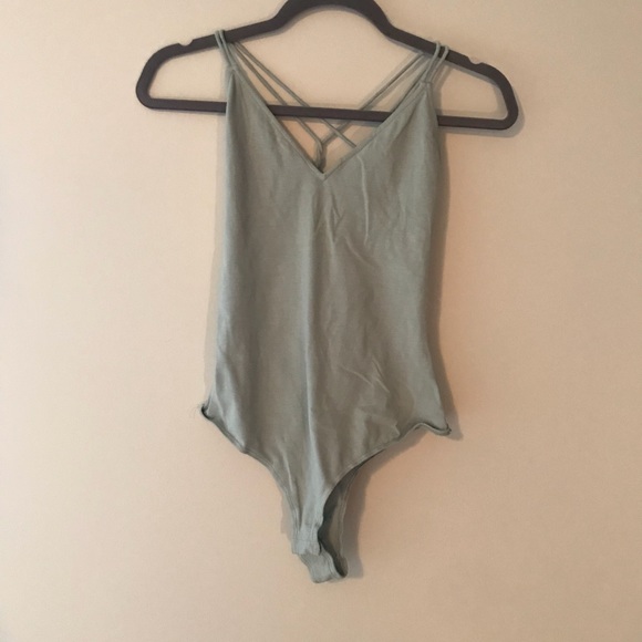 La Hearts Tops - NWOT cool blue body suit